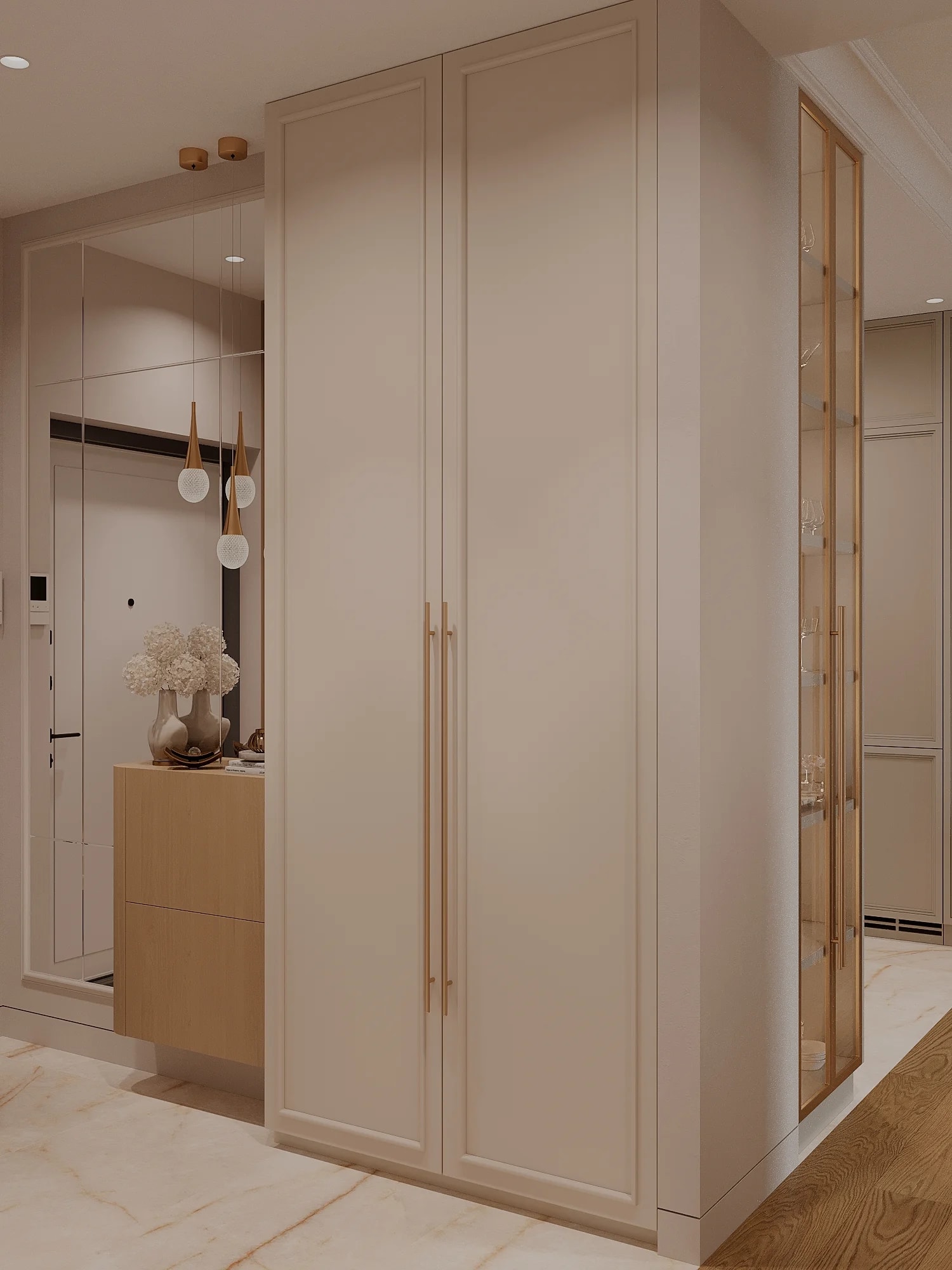 Стильное зеркало для прихожей