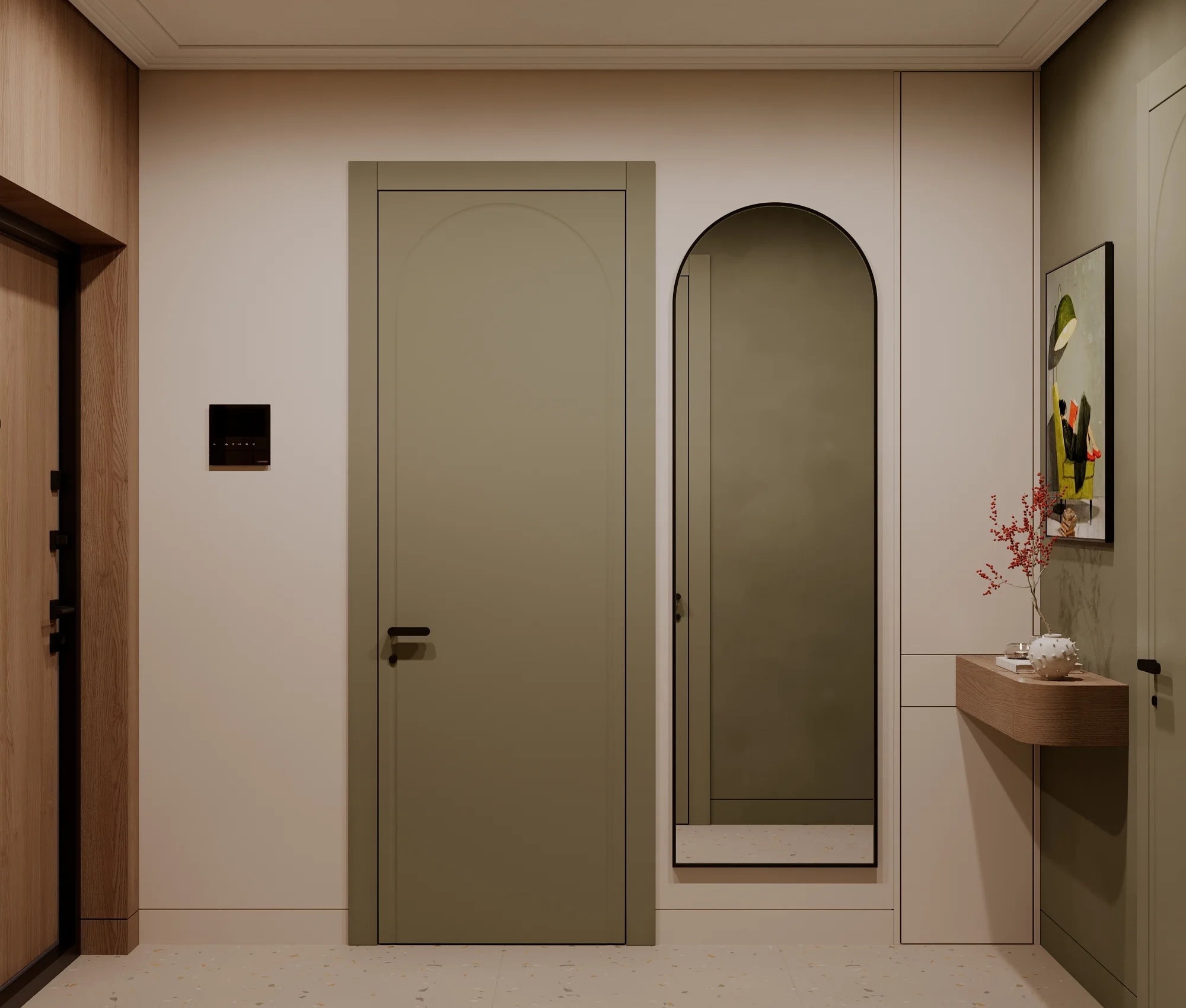 Функциональная гостиная в стиле минимализм