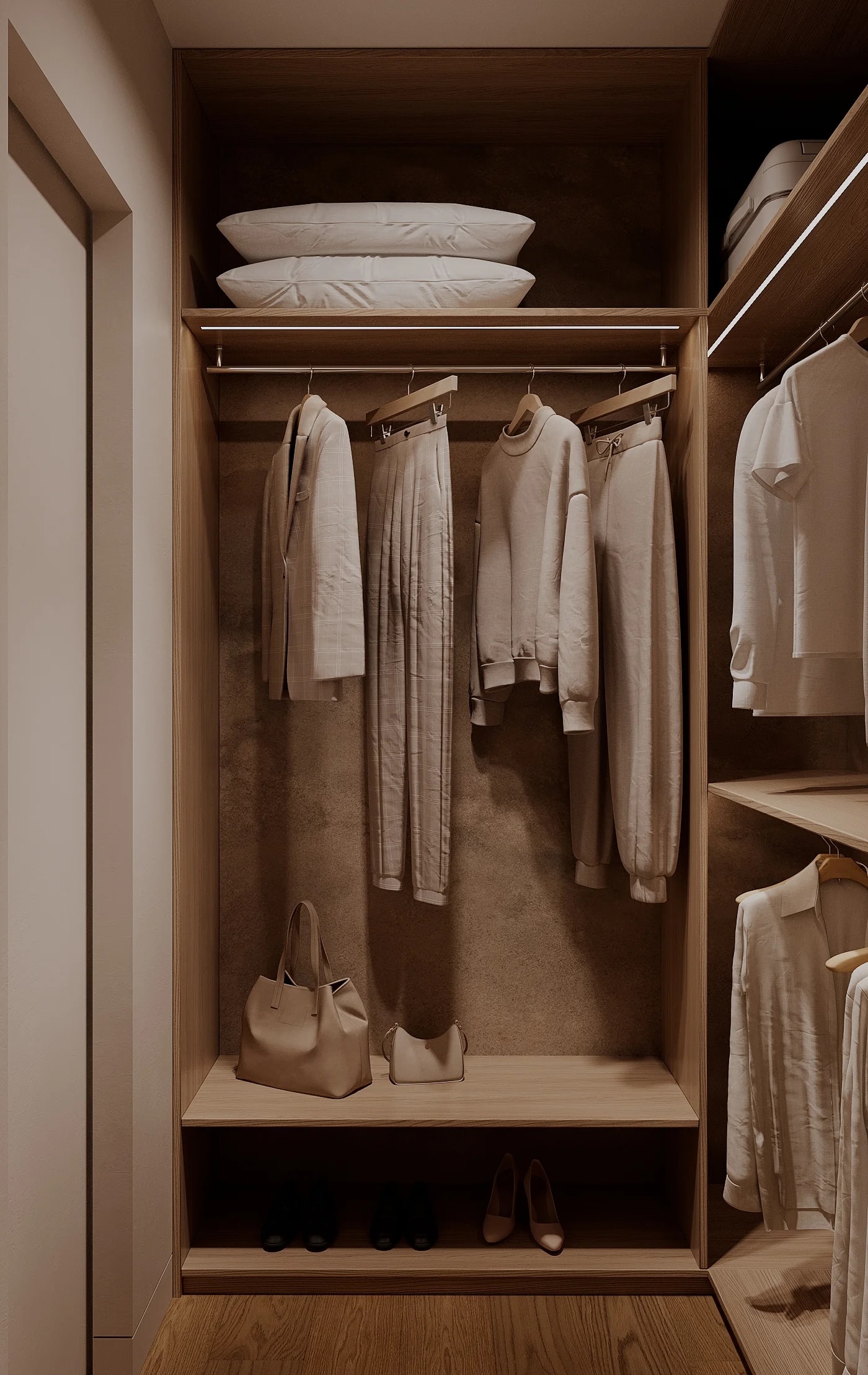 Организация хранения в гардеробной