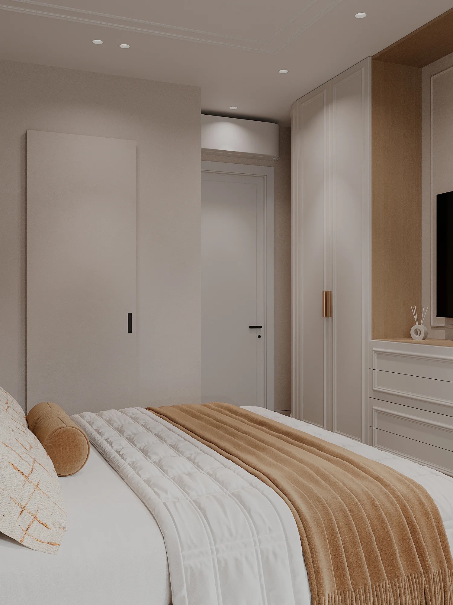 Стильная современная спальня 