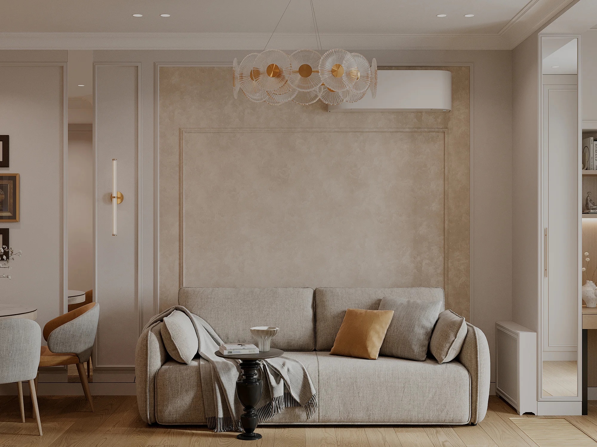 Стильная гостиная в стиле минимализм